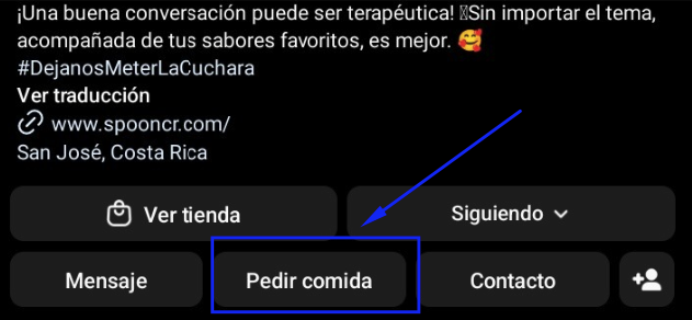 Activar pedir comida